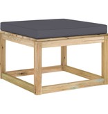 VidaXL 7-delige Loungeset met kussens geïmpregneerd grenenhout
