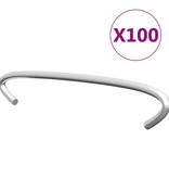 vidaXL Gabionhaken 100 st 10 cm gegalvaniseerd staal