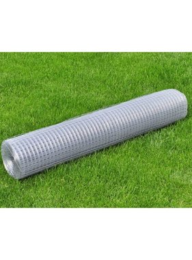 VidaXL Kippengaas 10x1 m gegalvaniseerd staal zilverkleurig