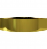 vidaXL Wastafel met overloop 45x32x12,5 cm keramiek goudkleurig