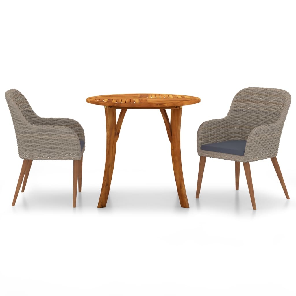 VidaXL 3-delige Tuinset bruin