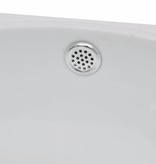 VidaXL Wastafel met kraangat en overloop keramiek wit