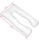 VidaXL Zwangerschapskussen 90x145 cm Wit