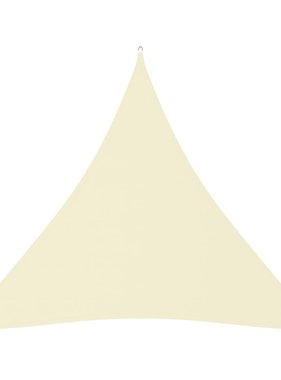vidaXL Zonnescherm driehoekig 3x3x3 m oxford stof crèmekleurig