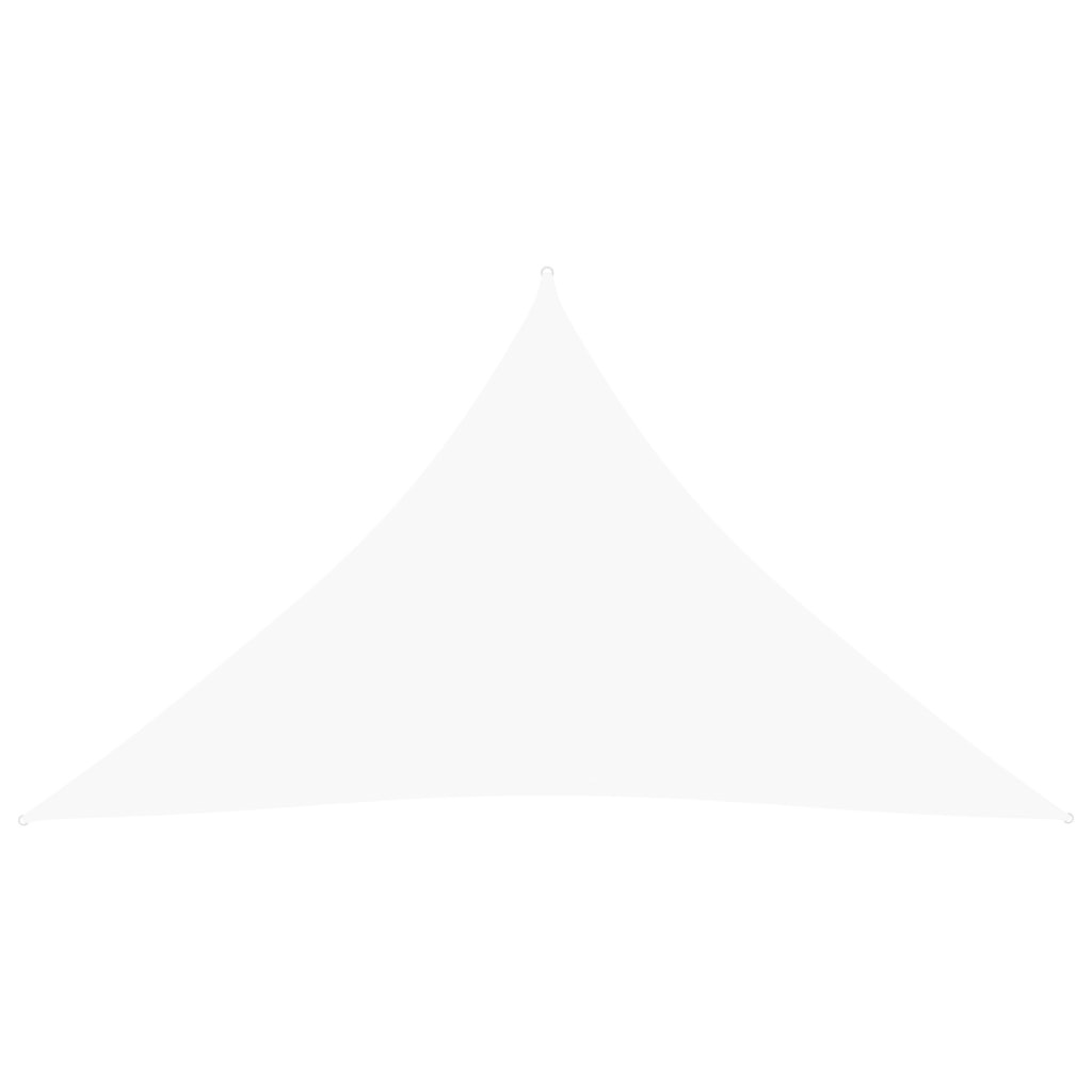 VidaXL Zonnescherm driehoekig 4x4x5,8 m oxford stof wit
