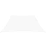 VidaXL Zonnescherm trapezium 3/4x2 m oxford stof wit