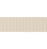 VidaXL Ligbed met crèmekleurig kussen geïmpregneerd grenenhout