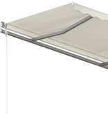 VidaXL Luifel automatisch uittrekbaar 300x250 cm crème
