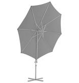 vidaXL Zweefparasol met stalen paal 300 cm antraciet