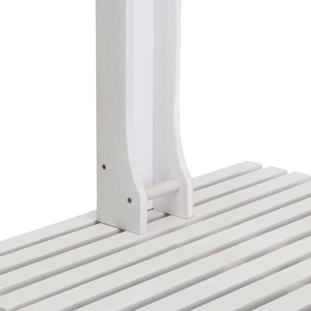 VidaXL Tuindouche hout wit