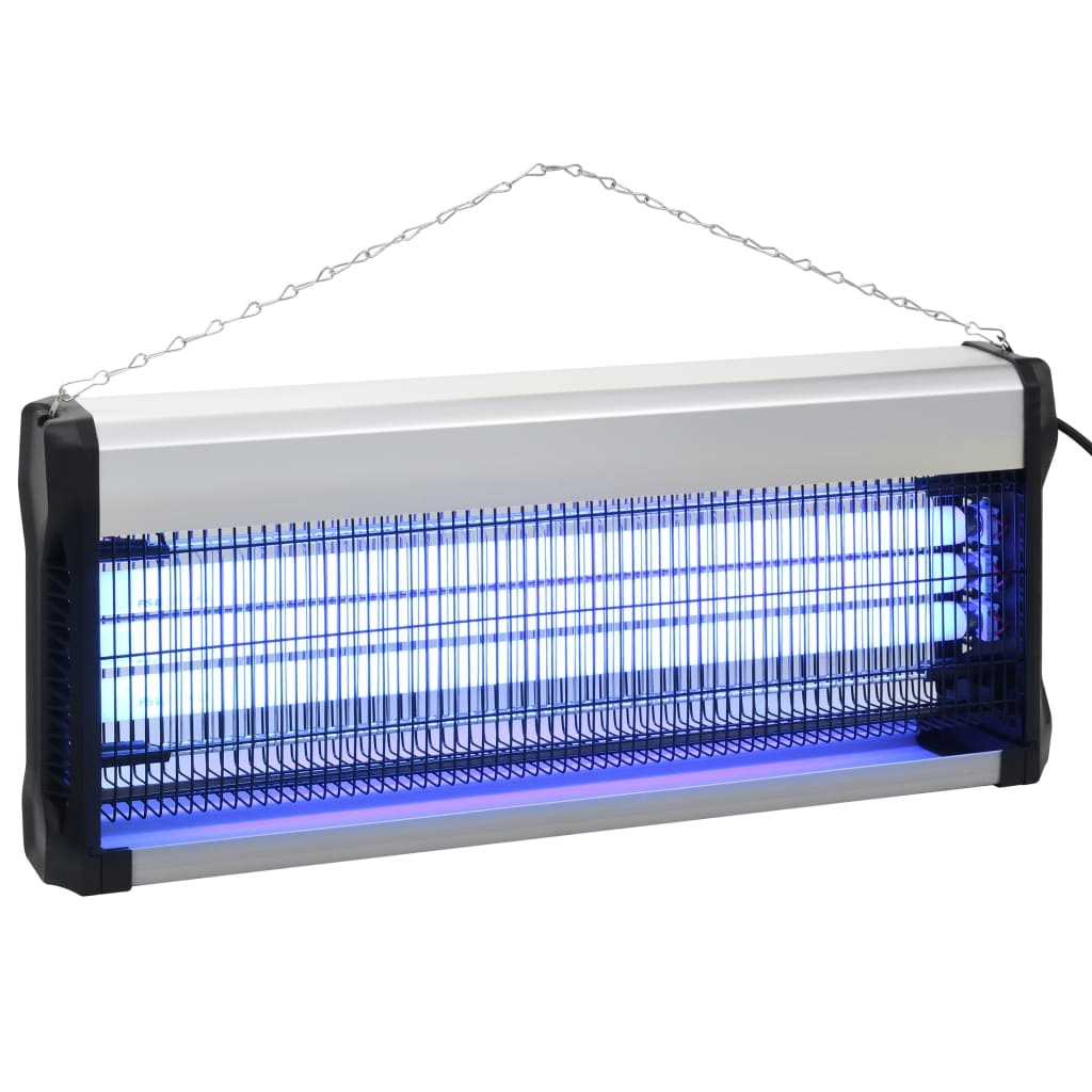 vidaXL Insectenverdelger 60 W aluminium ABS zwart