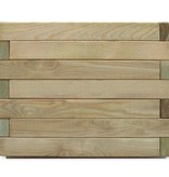 vidaXL Plantenbak verhoogd vierkant 50x50x40 cm hout