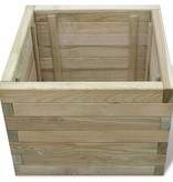 vidaXL Plantenbak verhoogd vierkant 50x50x40 cm hout