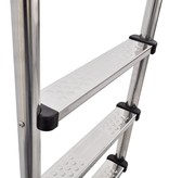 vidaXL Zwembadladder met 3 sporten 120 cm roestvrij staal 304