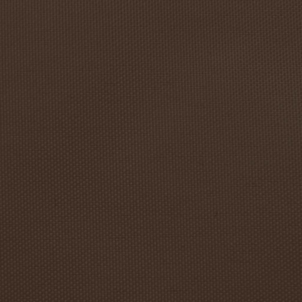 VidaXL Zonnescherm driehoekig 4x5x5 m oxford stof bruin