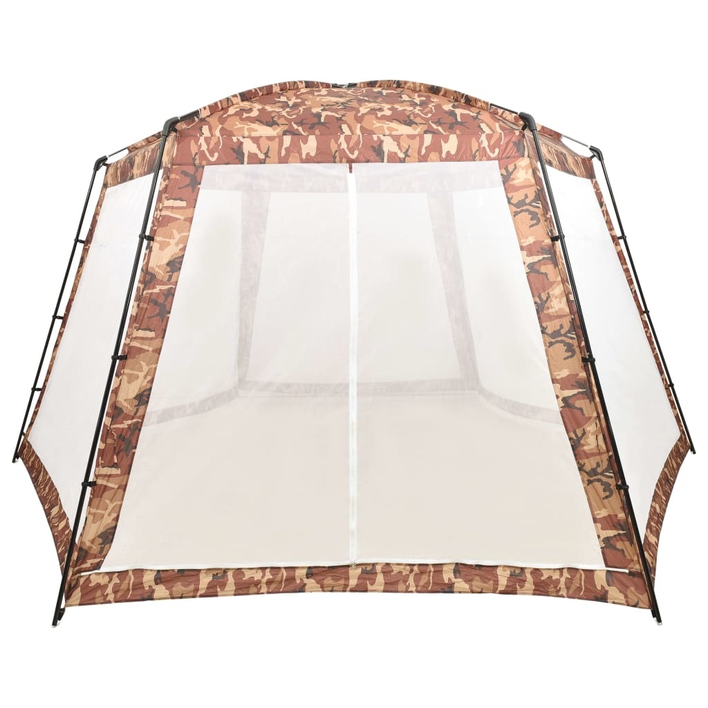 vidaXL Zwembadtent 590x520x250 cm stof camouflage