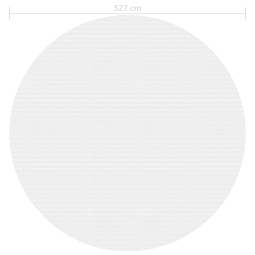 VidaXL Zwembadfolie solar drijvend 527 cm PE grijs