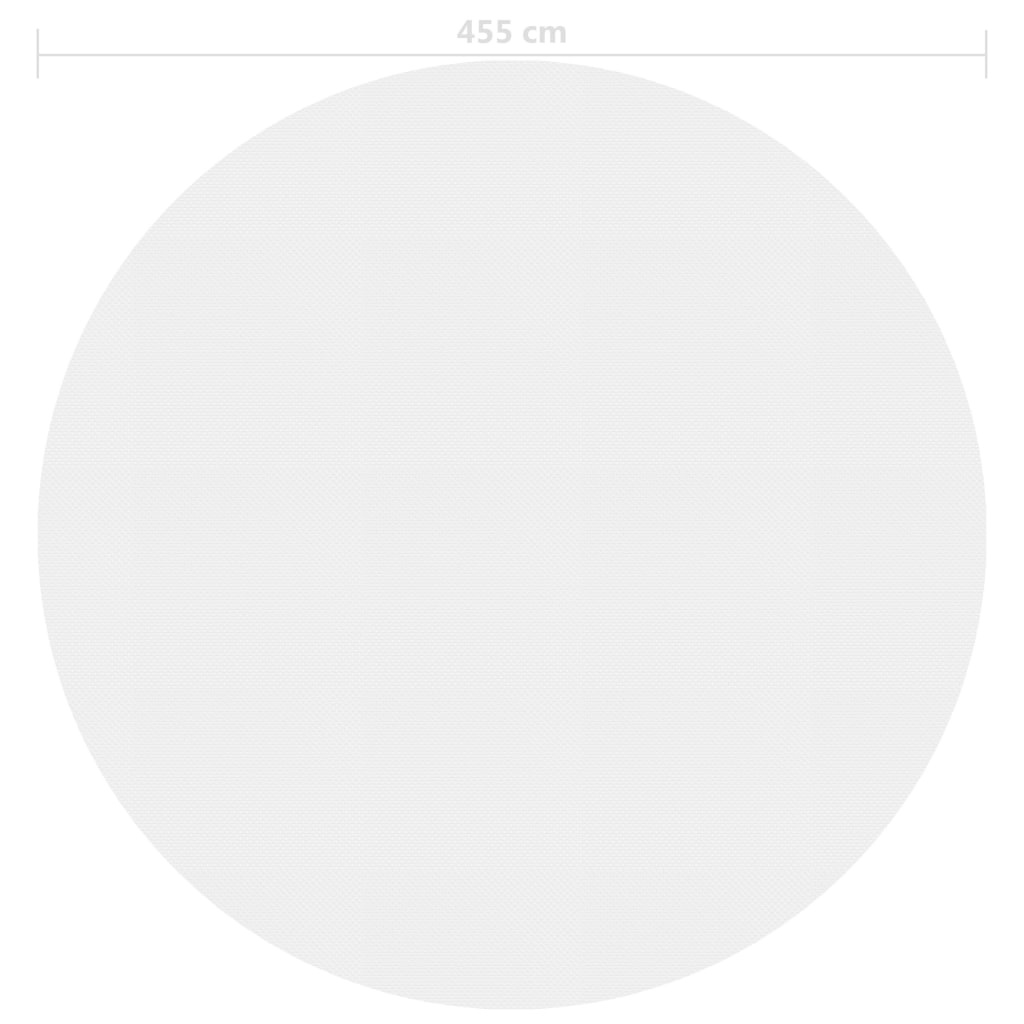 VidaXL Zwembadfolie solar drijvend 455 cm PE grijs