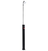 vidaXL Buitendouche solar 8 L 215 cm zwart