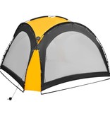 vidaXL Partytent met LED en 4 zijwanden 3,6x3,6x2,3 m geel