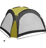 vidaXL Partytent met LED en 4 zijwanden 3,6x3,6x2,3 m groen