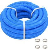 VidaXL Zwembadslang met klemmen 38 mm 12 m blauw