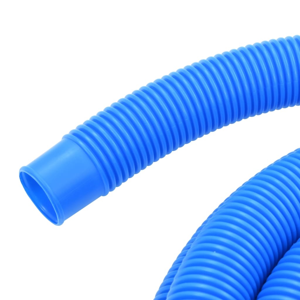 VidaXL Zwembadslang met klemmen 38 mm 12 m blauw