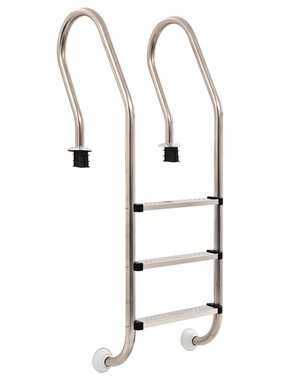 vidaXL Zwembadladder met 3 sporten 120 cm roestvrij staal 304