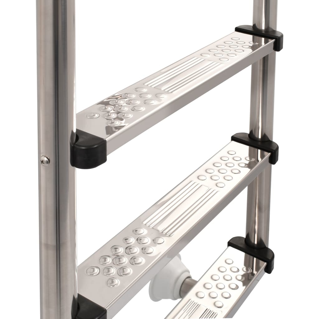 VidaXL Zwembadladder met 3 sporten 120 cm roestvrij staal 304
