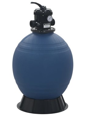 vidaXL Zwembadzandfilter met 6-positie ventiel 560 mm blauw