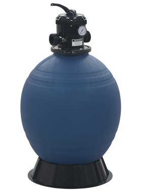 VidaXL Zwembadzandfilter met 6-positie ventiel 560 mm blauw