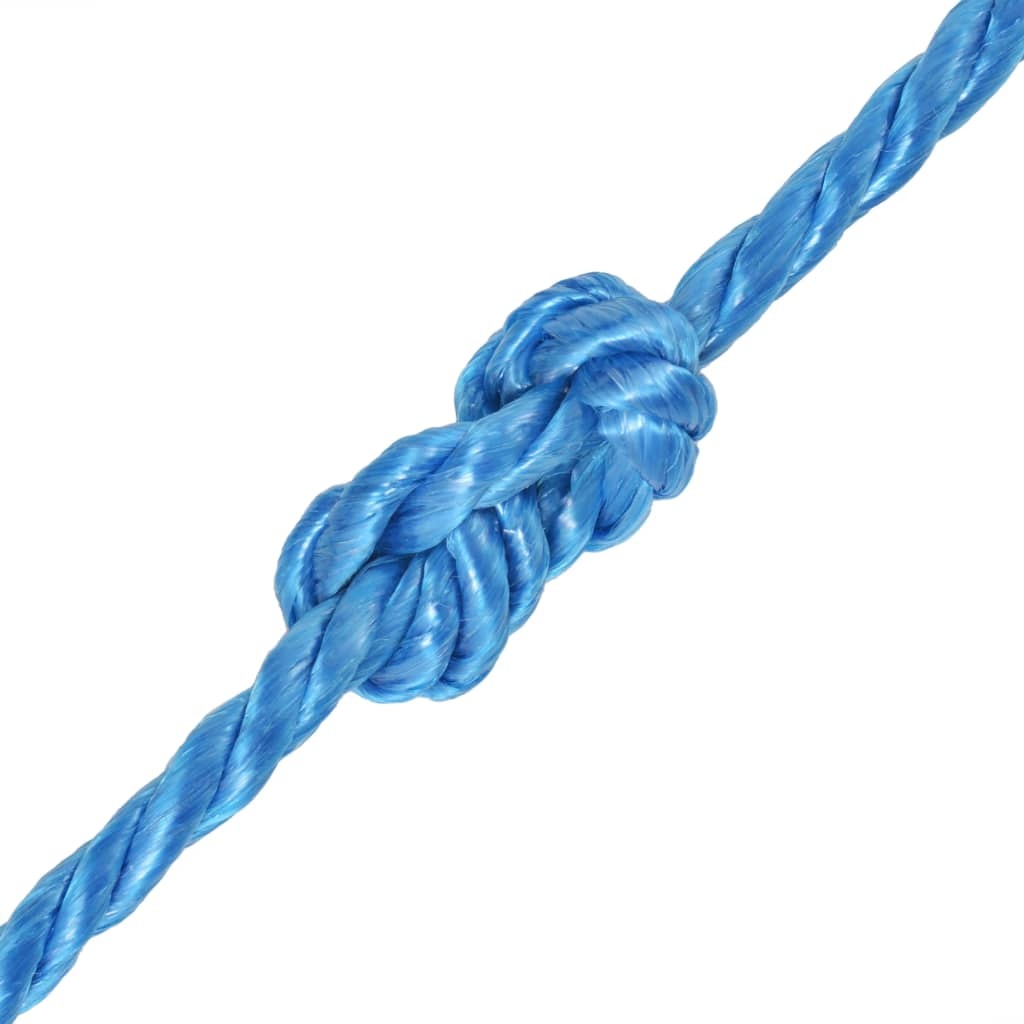 vidaXL Touw gedraaid 10 mm 100 m polypropyleen blauw