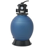 VidaXL Zwembadzandfilter met 6-positie ventiel 460 mm blauw