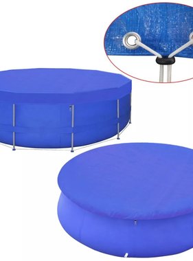 VidaXL Zwembadafdekking PE rond 460 cm 90 g/m²