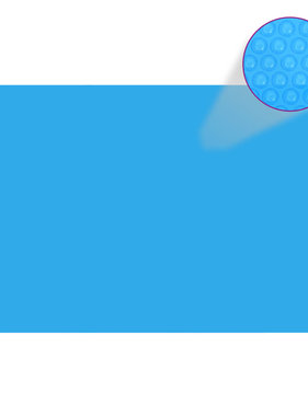 VidaXL Zwembadzeil rechthoekig 260 x 160 cm PE blauw