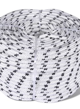 VidaXL Boottouw polyester gevlochten 14mmx50m