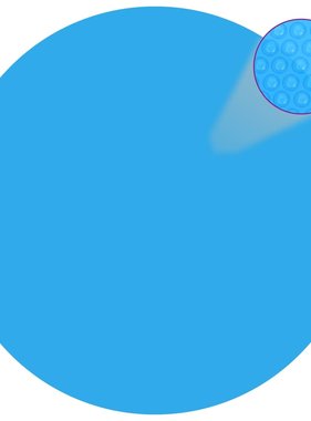 vidaXL Solar zwembadfolie drijvend rond 455 cm PE blauw