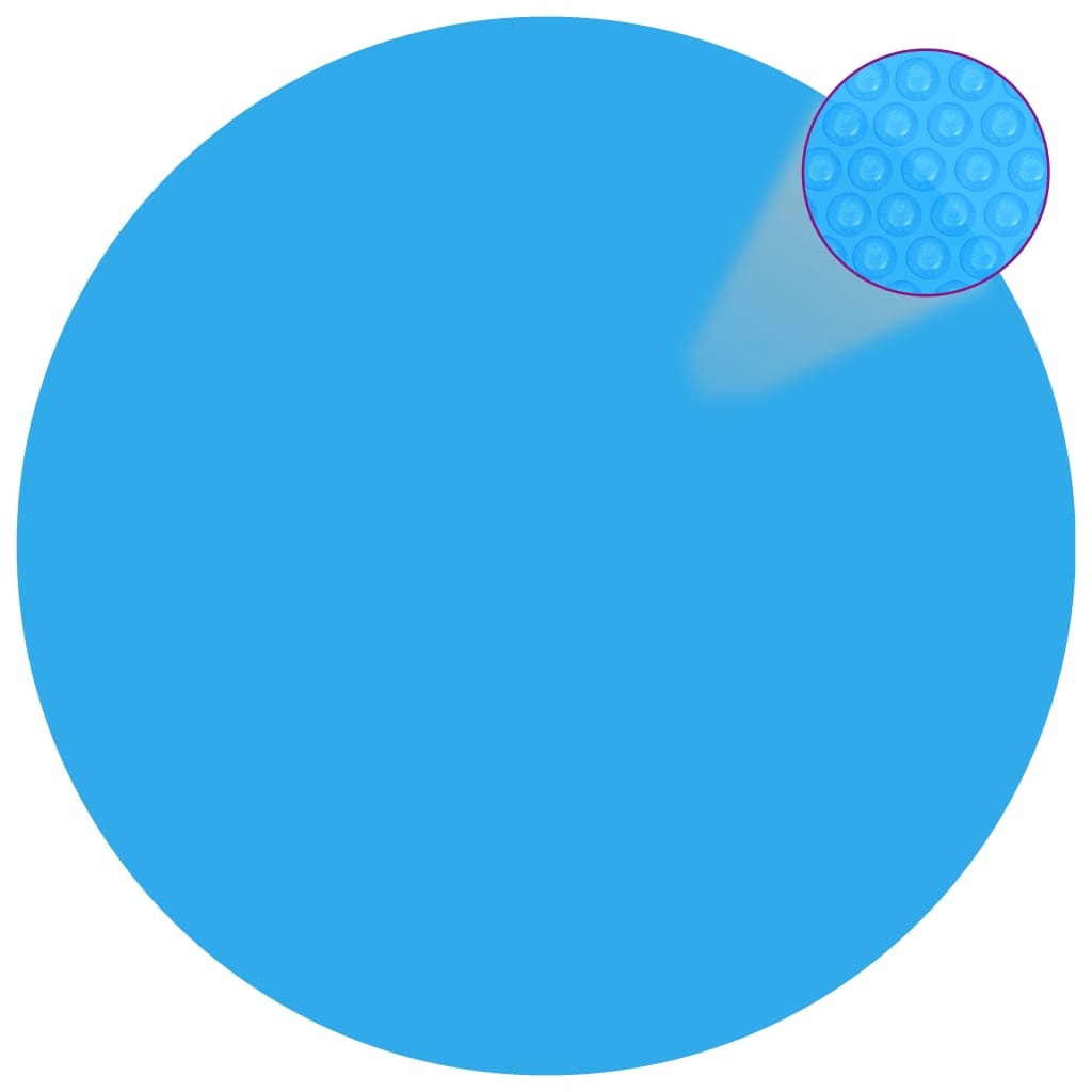 VidaXL Solar zwembadfolie drijvend rond 300 cm PE blauw