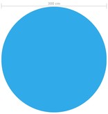 VidaXL Solar zwembadfolie drijvend rond 300 cm PE blauw