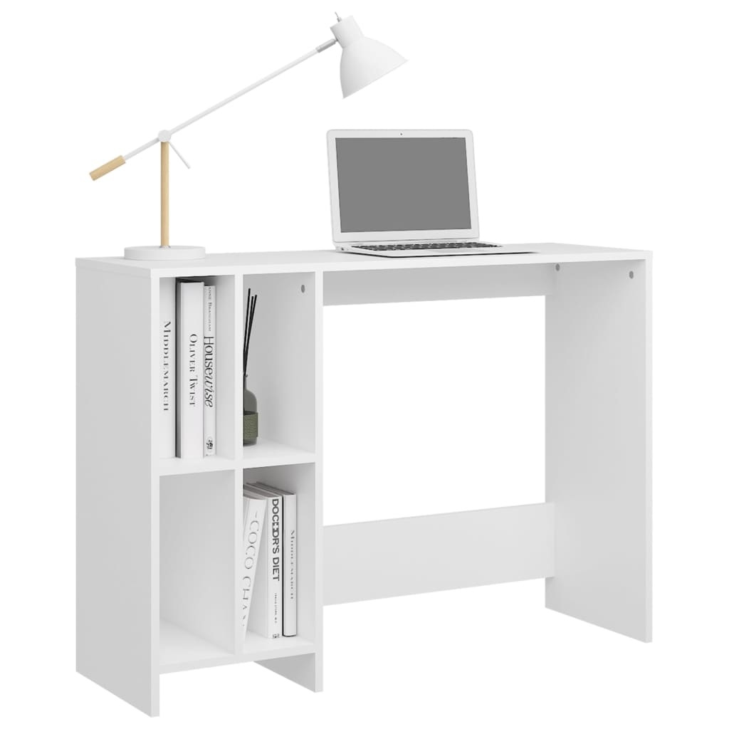 VidaXL Bureau 102,5x35x75 cm spaanplaat wit