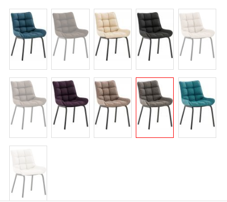 KantoormeubelenPlus Eetkamerstoel Thisted Stof Z