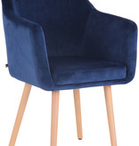KantoormeubelenPlus Eetkamerstoel Bornholm Velvet N