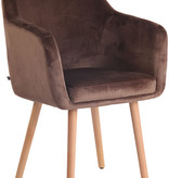 KantoormeubelenPlus Eetkamerstoel Bornholm Velvet N
