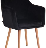 KantoormeubelenPlus Eetkamerstoel Bornholm Velvet N