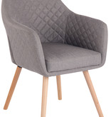 KantoormeubelenPlus Eetkamerstoel Fureso Stof N