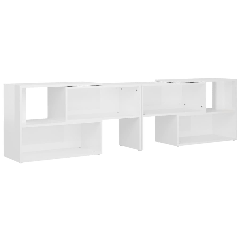 vidaXL Tv-meubel 149x30x52 cm spaanplaat hoogglans wit