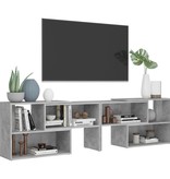vidaXL Tv-meubel 149x30x52 cm spaanplaat betongrijs