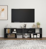 vidaXL Tv-meubel 149x30x52 cm spaanplaat grijs