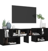 vidaXL Tv-meubel 149x30x52 cm spaanplaat zwart