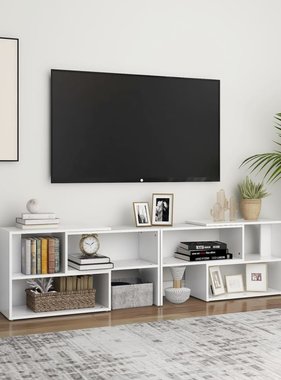 vidaXL Tv-meubel 149x30x52 cm spaanplaat wit